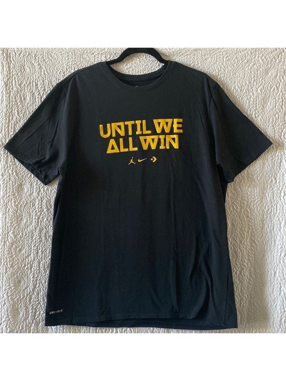 The Nike Tee Dri-Fit Golden State Warriors "Until We All Win" Short Sleeve Tee